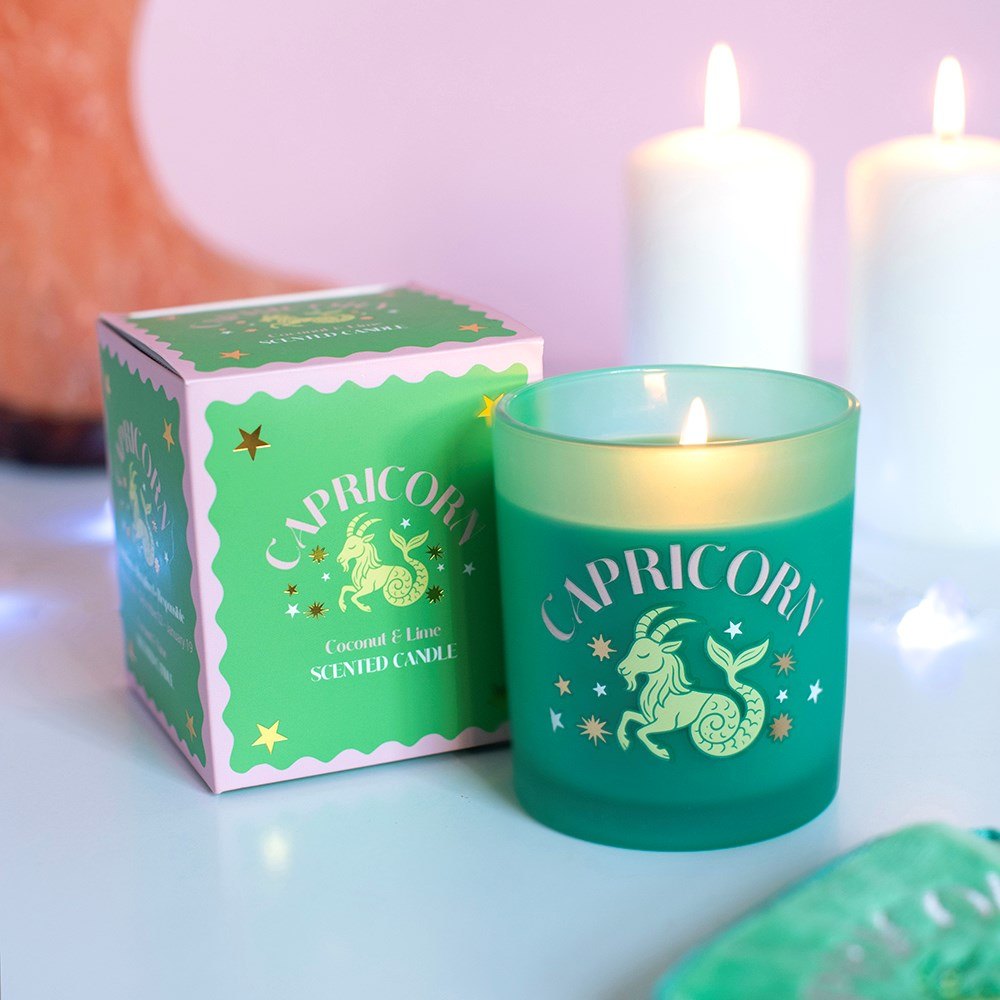 Zodiac Zest Capricorn Coconut & Lime Scented Candle3