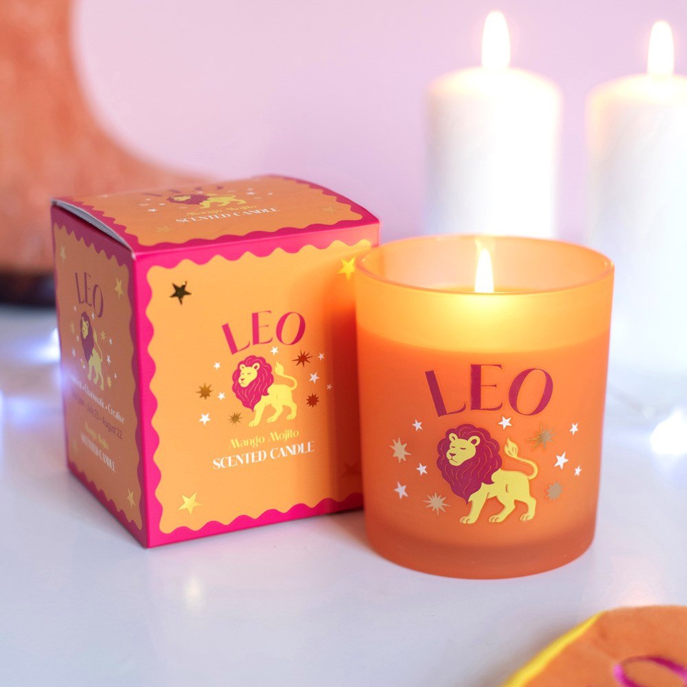 Zodiac Zest Leo Mango Mojito Scented Candle3