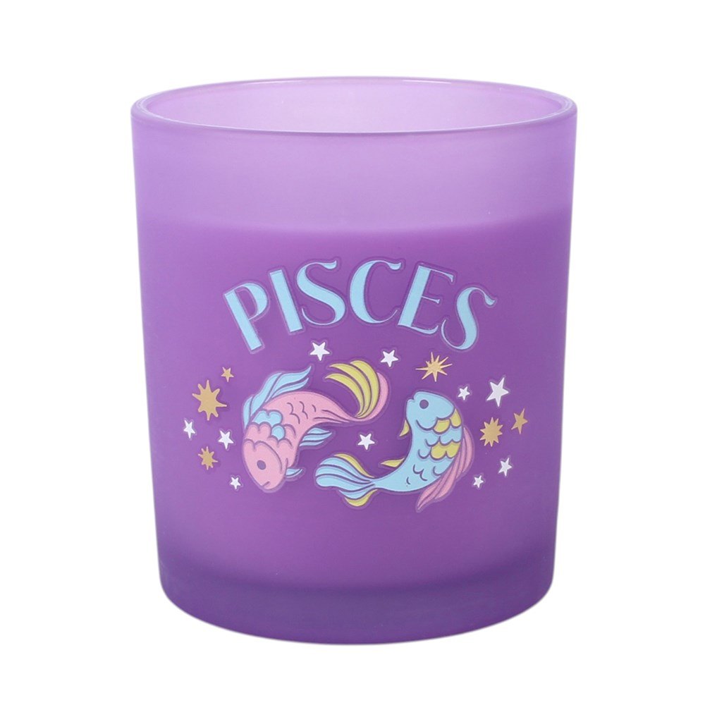 Zodiac Zest Pisces French Lavender Scented Candle1
