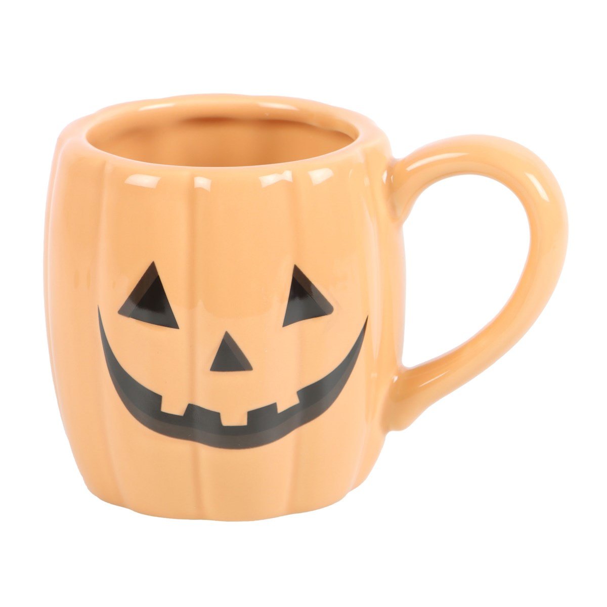 Jack-o'-Lantern Pumpkin-Shaped Ceramic Mug (380ml)