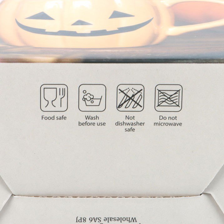 Jack-o'-Lantern Pumpkin-Shaped Ceramic Mug (380ml)4