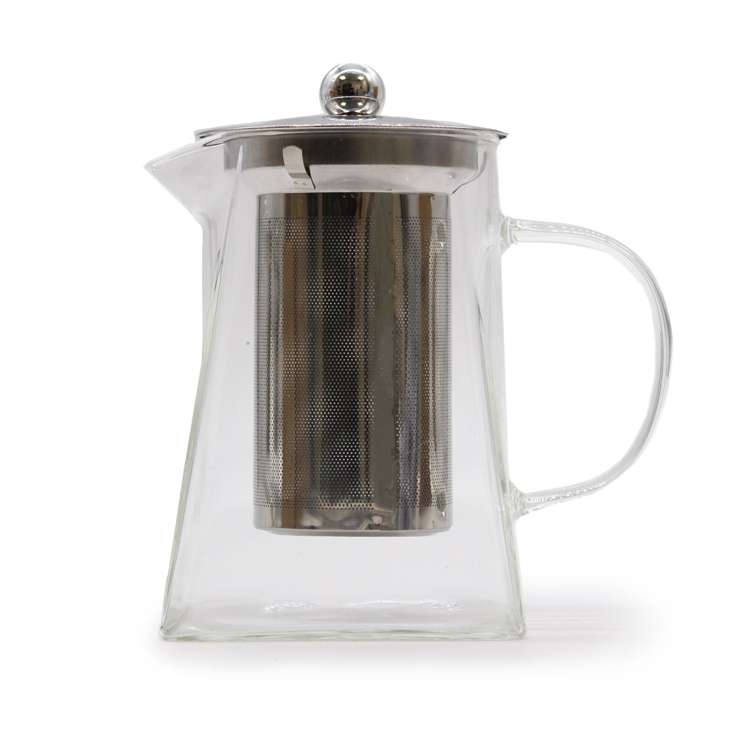 Tower Glass Infuser Teapot with Stainless Steel Filter – 750ml1
