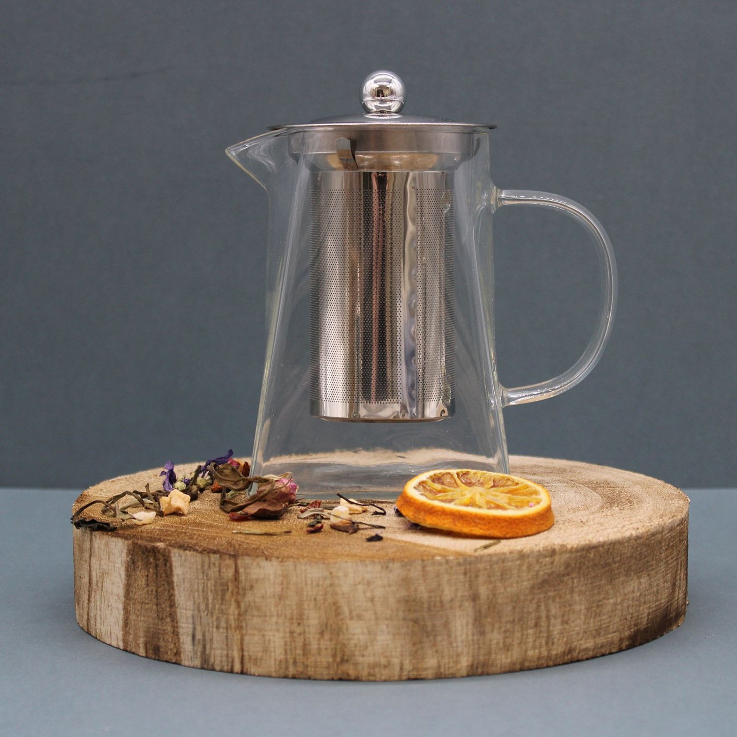 Tower Glass Infuser Teapot with Stainless Steel Filter – 750ml3