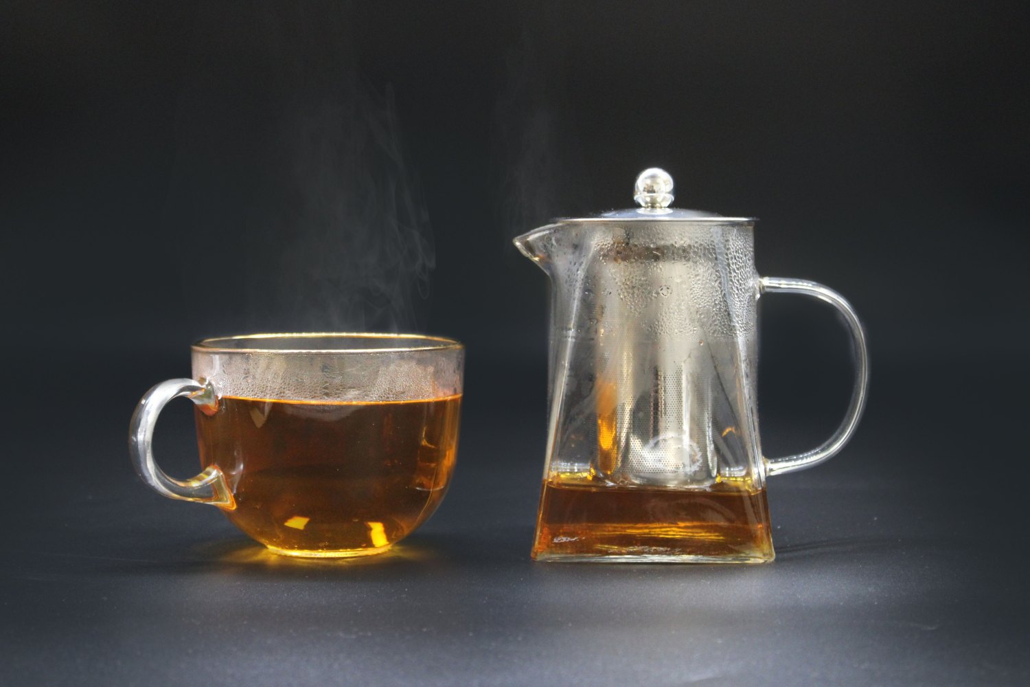 Tower Glass Infuser Teapot with Stainless Steel Filter – 750ml5