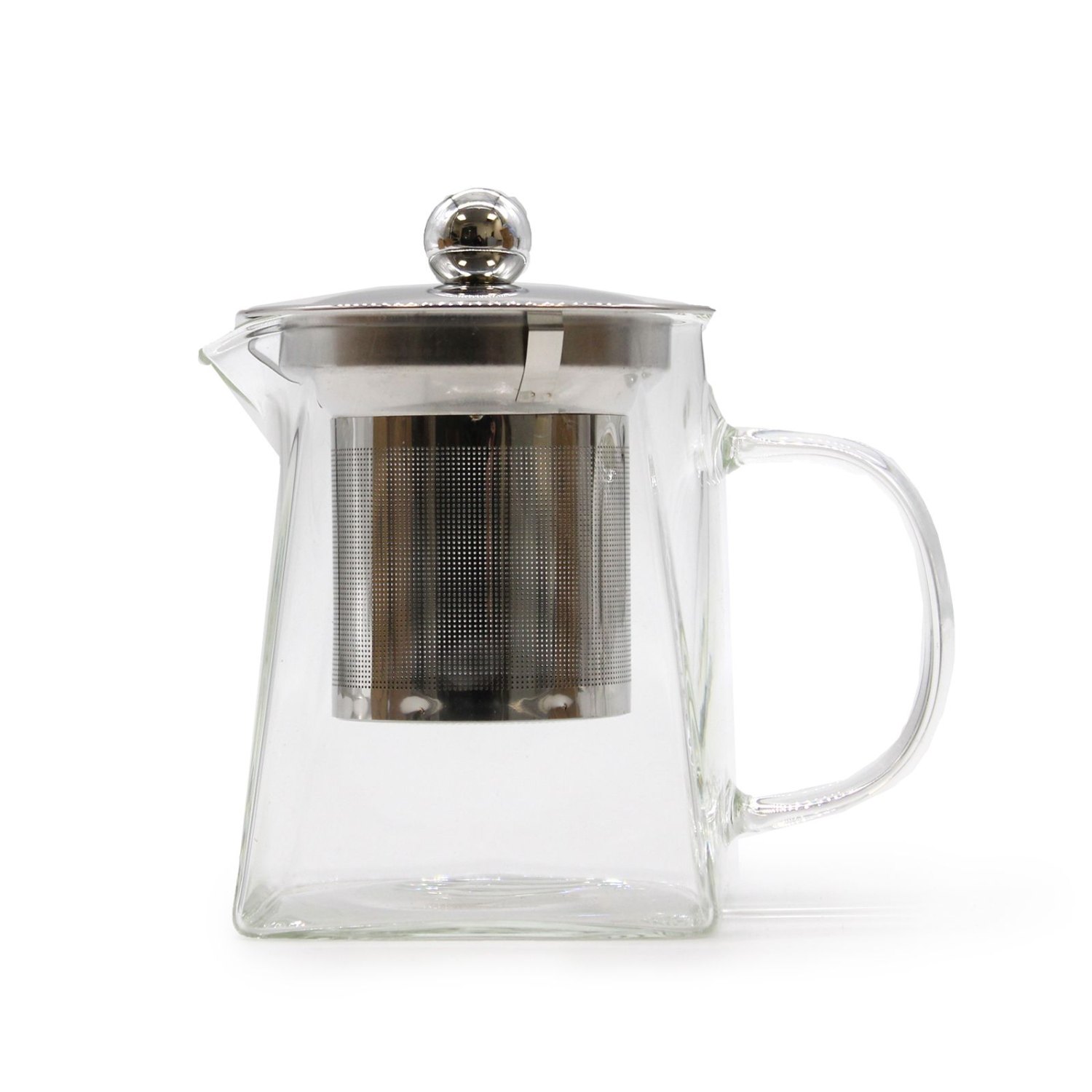 Tower Glass Infuser Teapot with Stainless Steel Filter – 350ml1