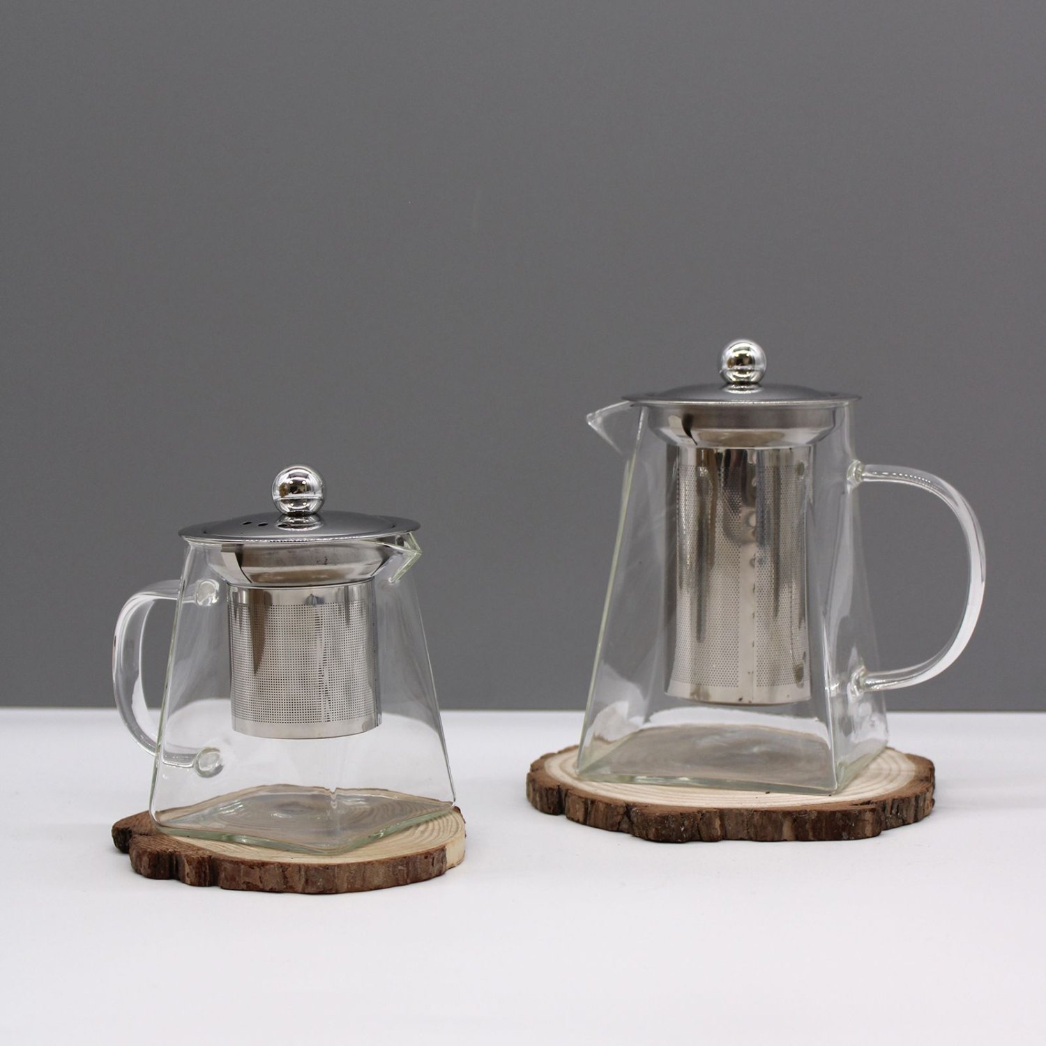 Tower Glass Infuser Teapot with Stainless Steel Filter – 350ml5