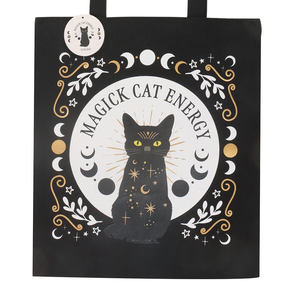 Black Magick Cat Energy Tote Bag1