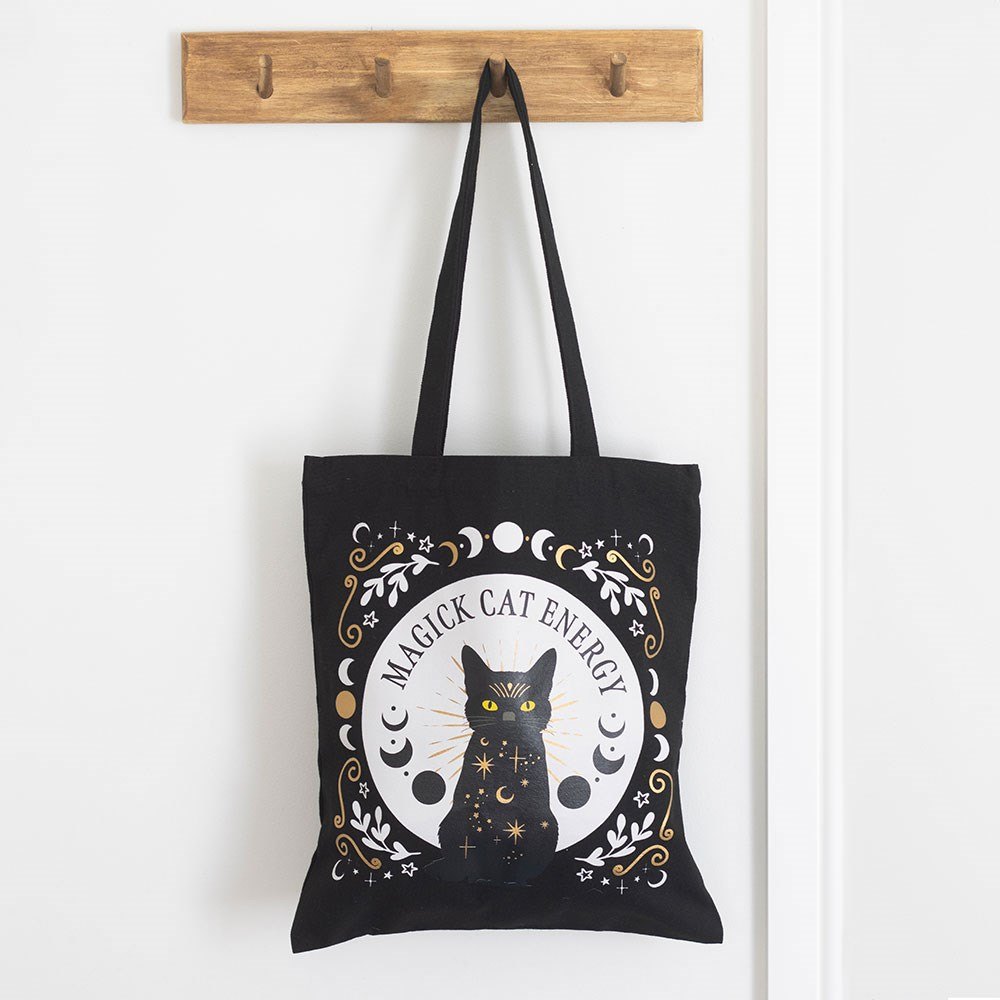 Black Magick Cat Energy Tote Bag3