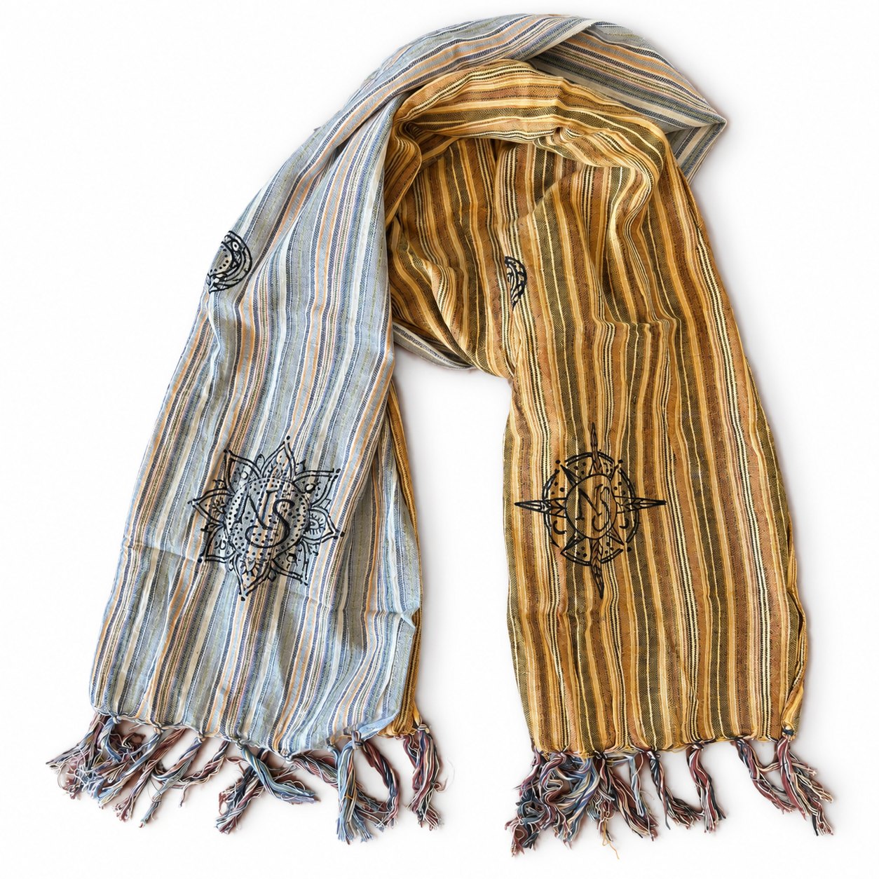 Nomad Sari Prayer Flags Travel Blessing Scarf – 170 x 50cm