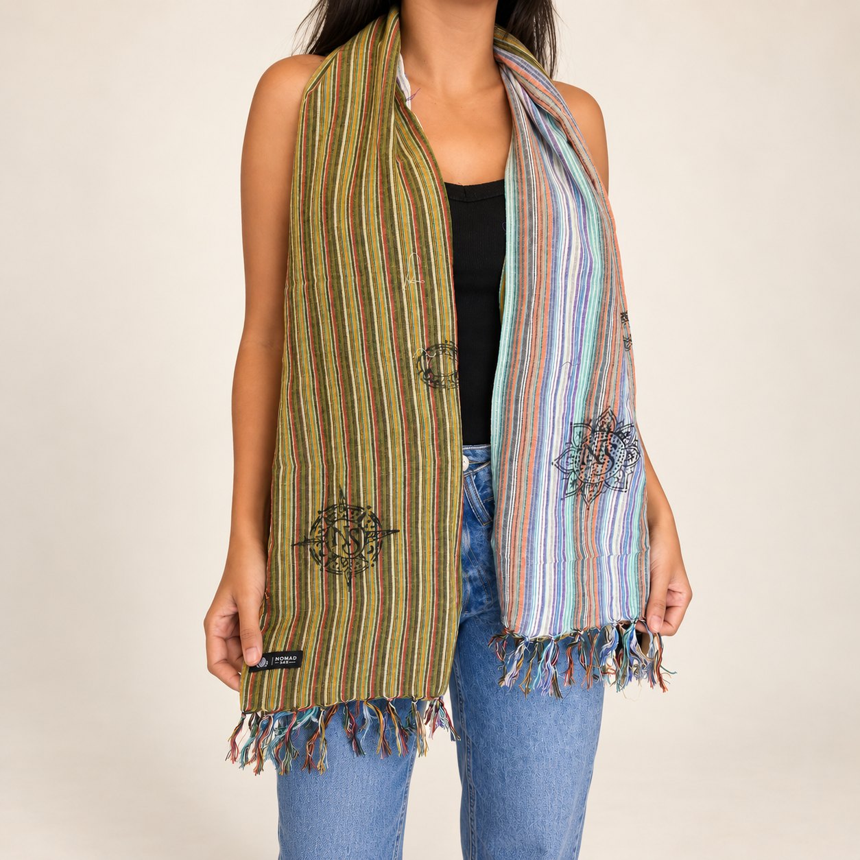 Nomad Sari Sky Meets Earth Travel Blessing Scarf – 170 x 50cm2