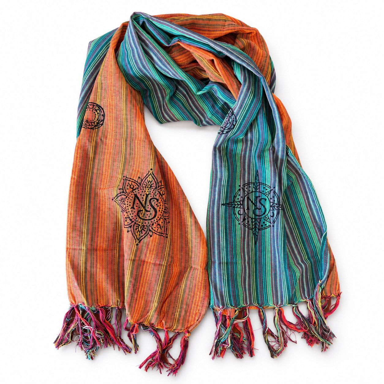 Nomad Sari Pilgrim's Dawn Travel Blessing Scarf – 170 x 50cm