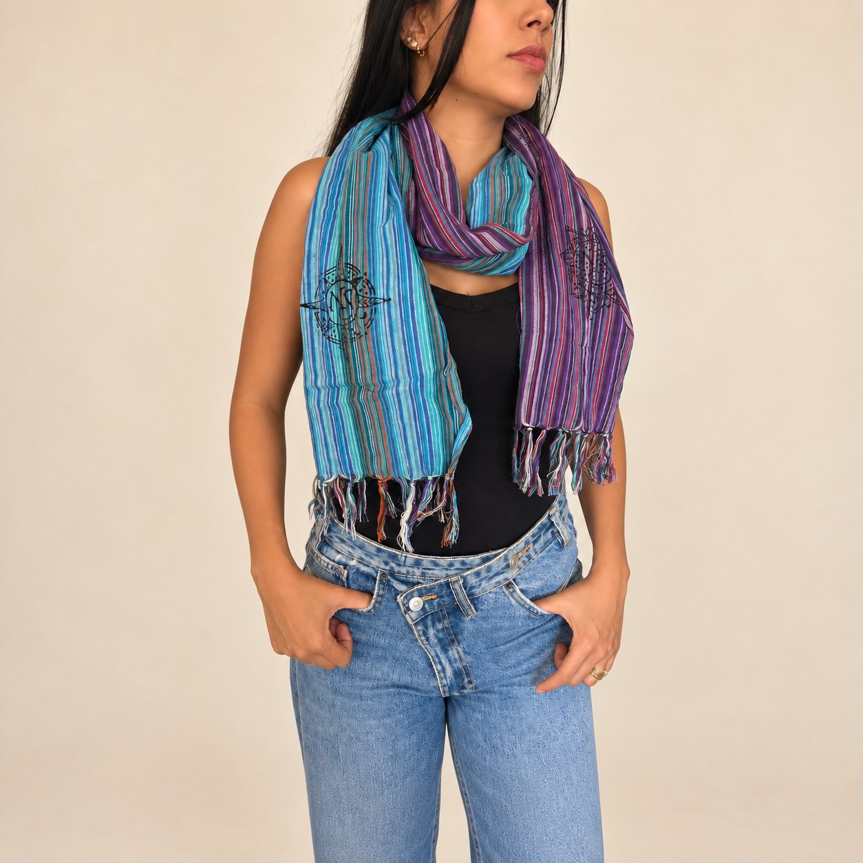 Nomad Sari Last Flight Home Travel Blessing Scarf – 170 x 50cm1