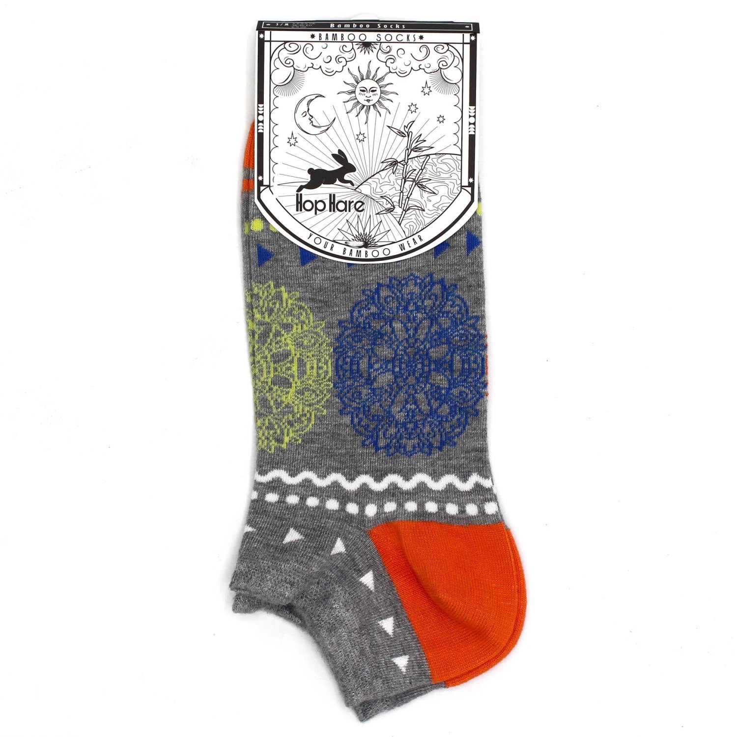 Hop Hare Flower of Life Bamboo Low-Cut Socks – UK 3.5–6.51