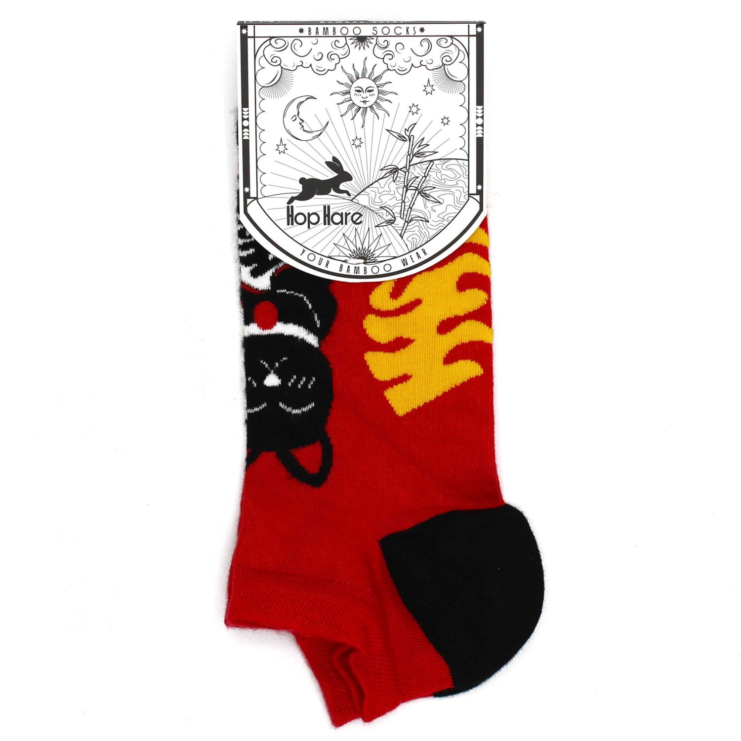 Hop Hare Lucky Cat Bamboo Low-Cut Socks – UK 3.5–6.51
