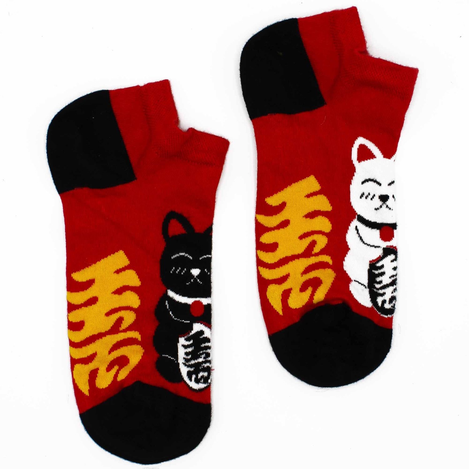 Hop Hare Lucky Cat Bamboo Low-Cut Socks – UK 3.5–6.52