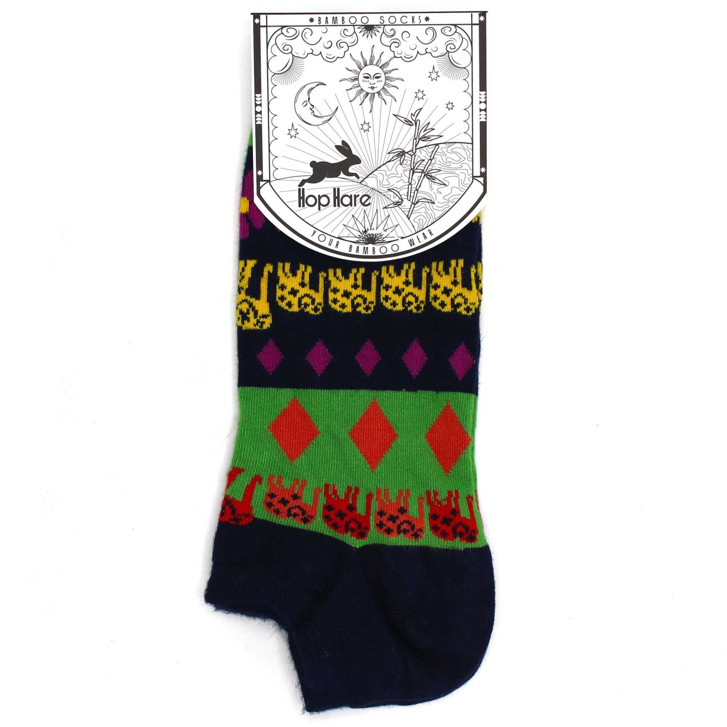 Hop Hare Lucky Elephant Bamboo Low-Cut Socks – UK 3.5–6.51