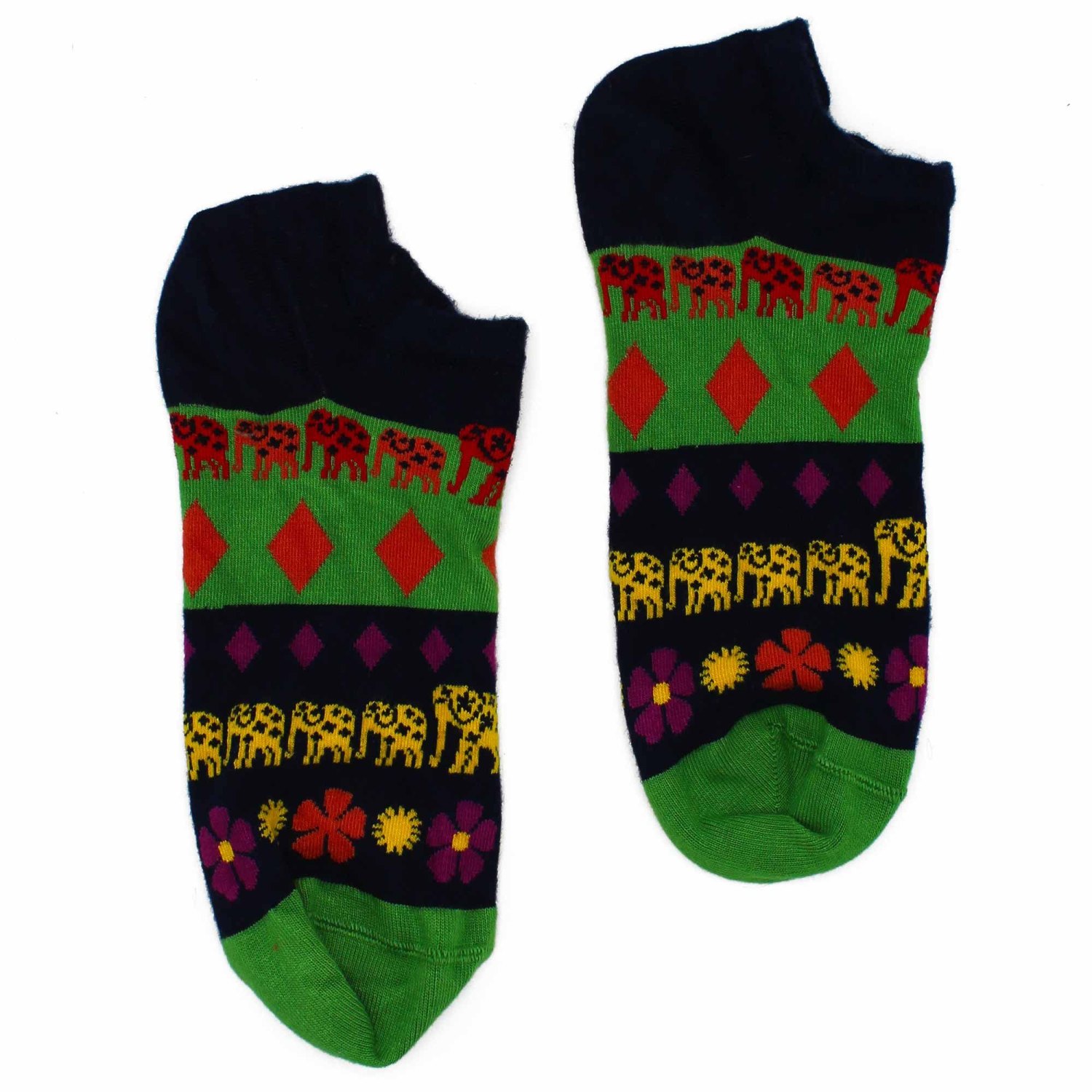 Hop Hare Lucky Elephant Bamboo Low-Cut Socks – UK 3.5–6.52