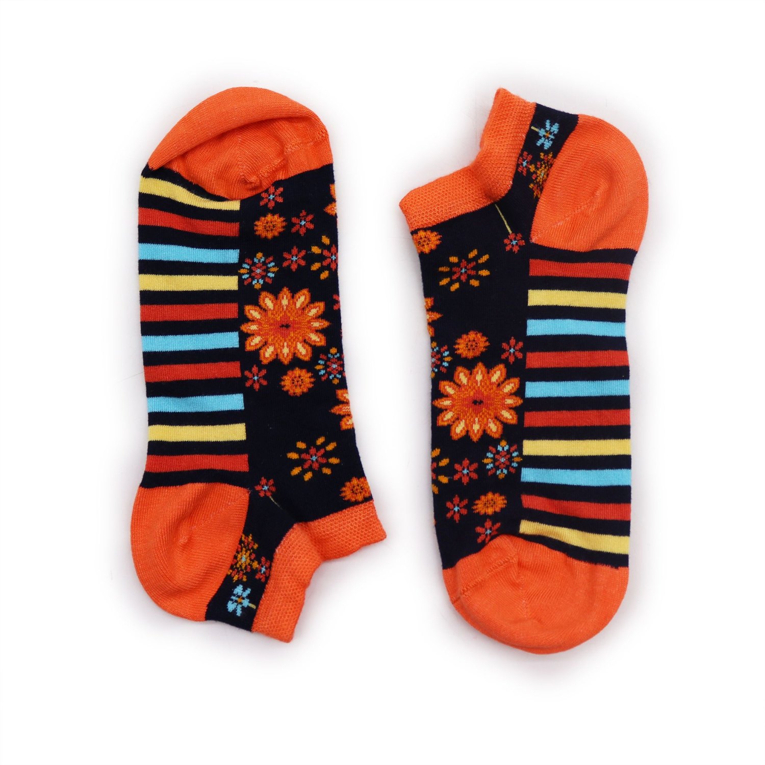 Hop Hare Mandala Flowers Bamboo Low-Cut Socks – UK 3.5–6.5