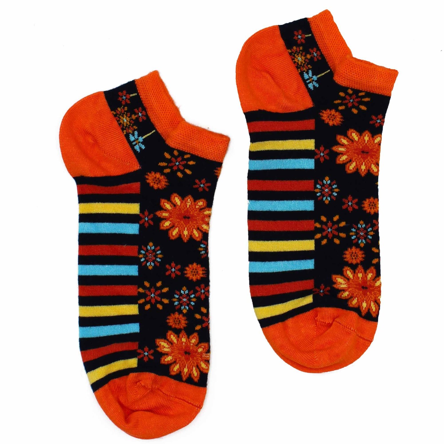 Hop Hare Mandala Flowers Bamboo Low-Cut Socks – UK 3.5–6.52