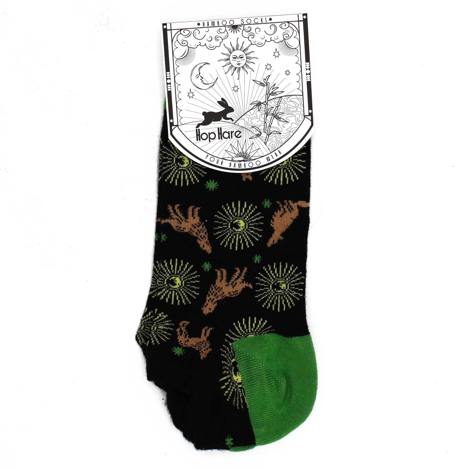 Hop Hare Moonlight Wolves Bamboo Low-Cut Socks – UK 3.5–6.51