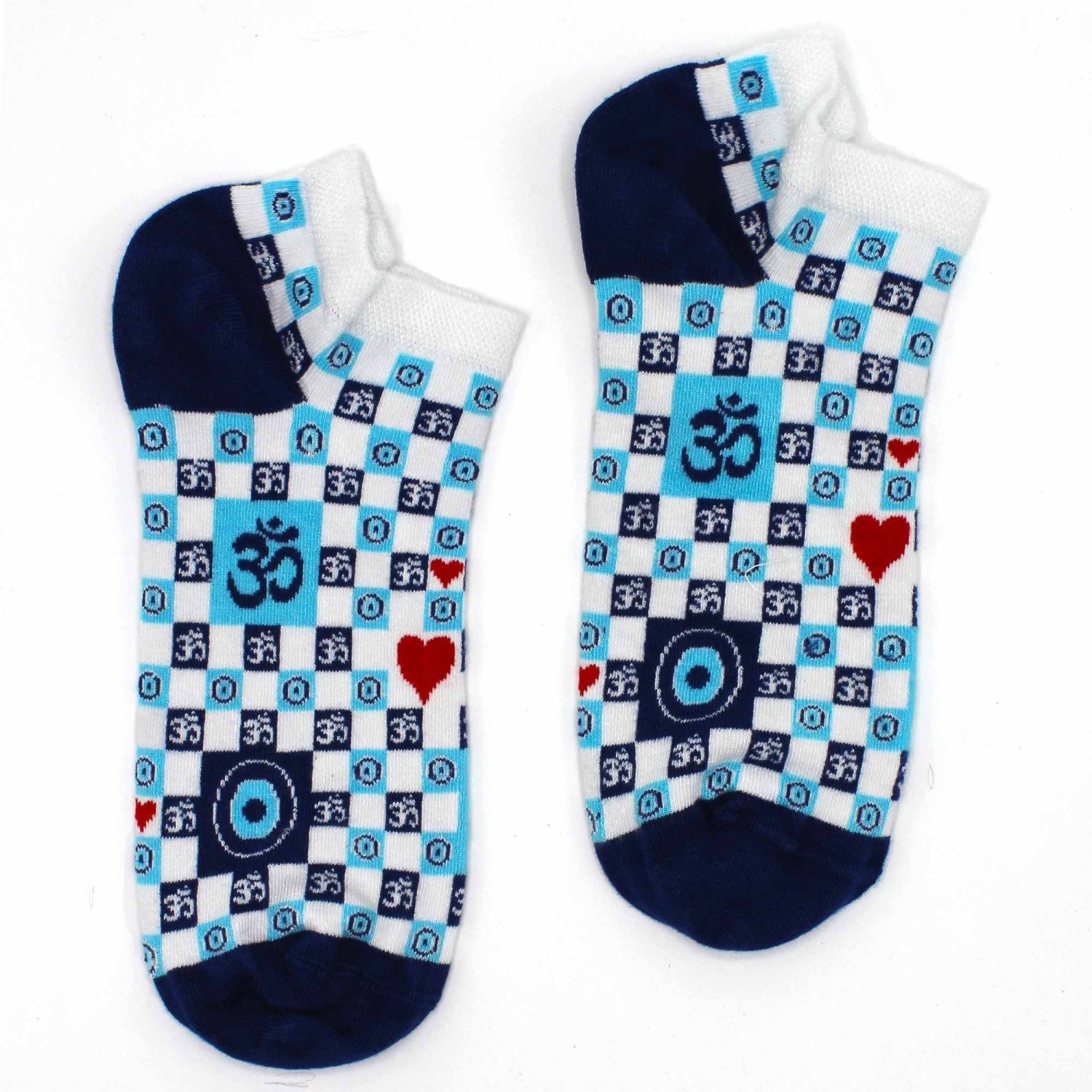 Hop Hare Ohm & Evil Eye Bamboo Low-Cut Socks – UK 3.5–6.52