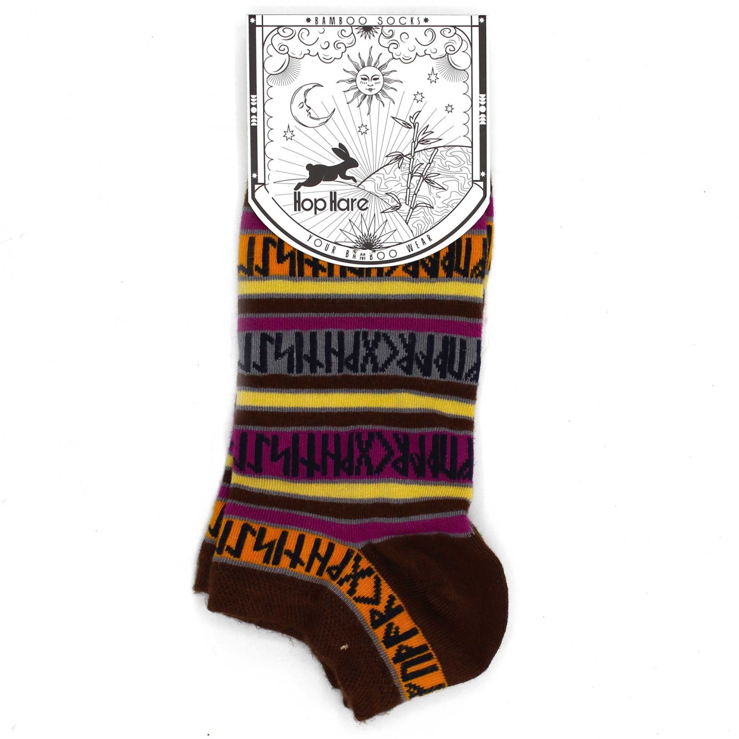 Hop Hare Rune Stones Bamboo Low-Cut Socks – UK 3.5–6.51