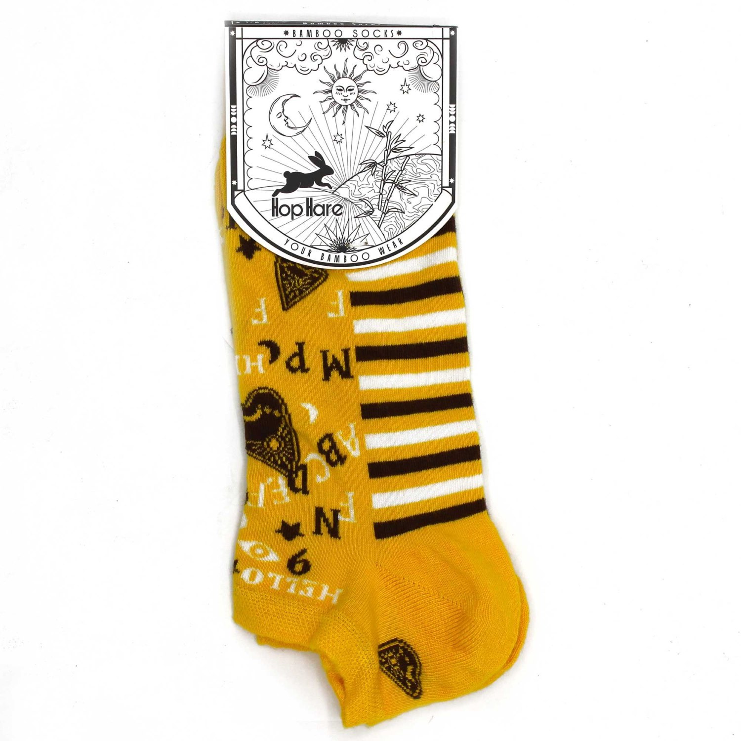 Hop Hare Ouija Board Bamboo Low-Cut Socks – UK 3.5–6.51