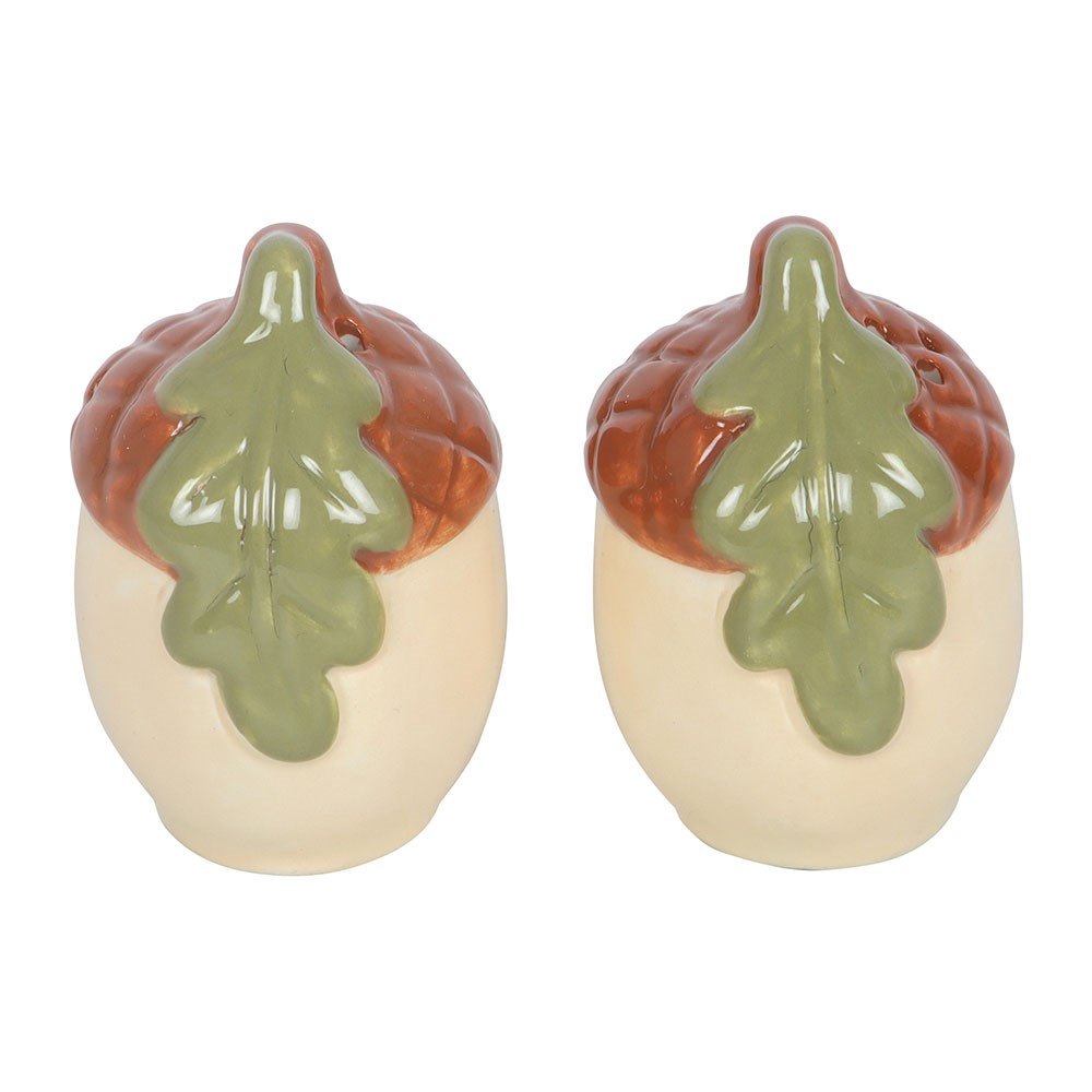 Ceramic Acorn Salt & Pepper Shakers – Set of 22