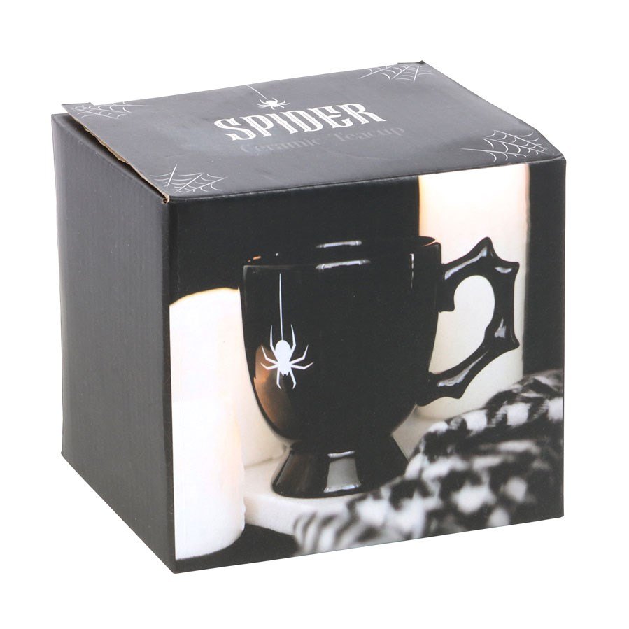 Black Spider Gothic Ceramic Teacup (400ml)4
