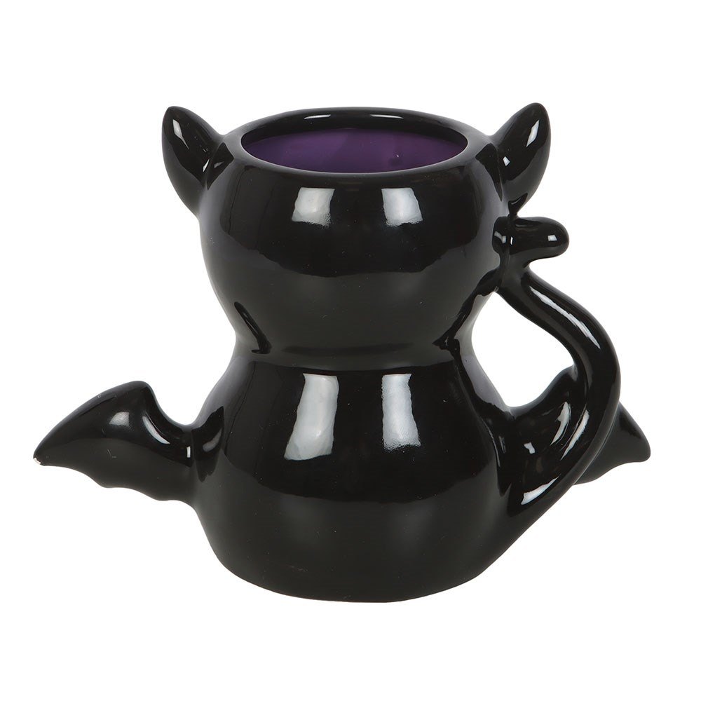 Black Bat Cat Ceramic Mug (500ml)2