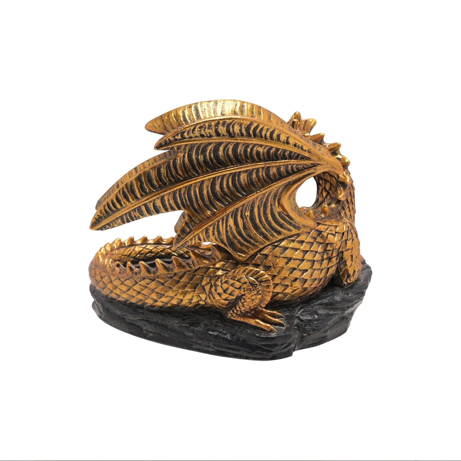 Juliana Collection Gold Dragon Tealight Candle Holder2