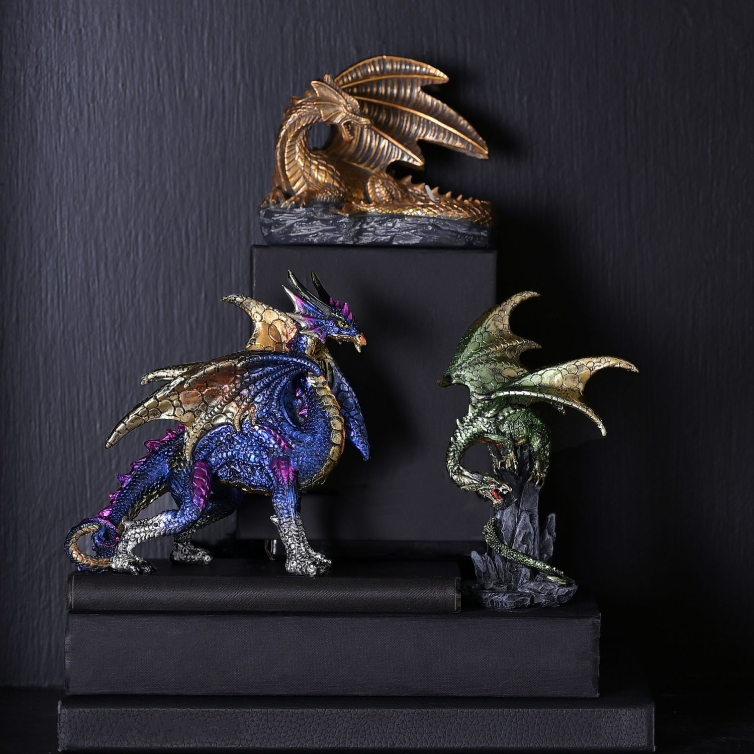 Juliana Collection Gold Dragon Tealight Candle Holder3