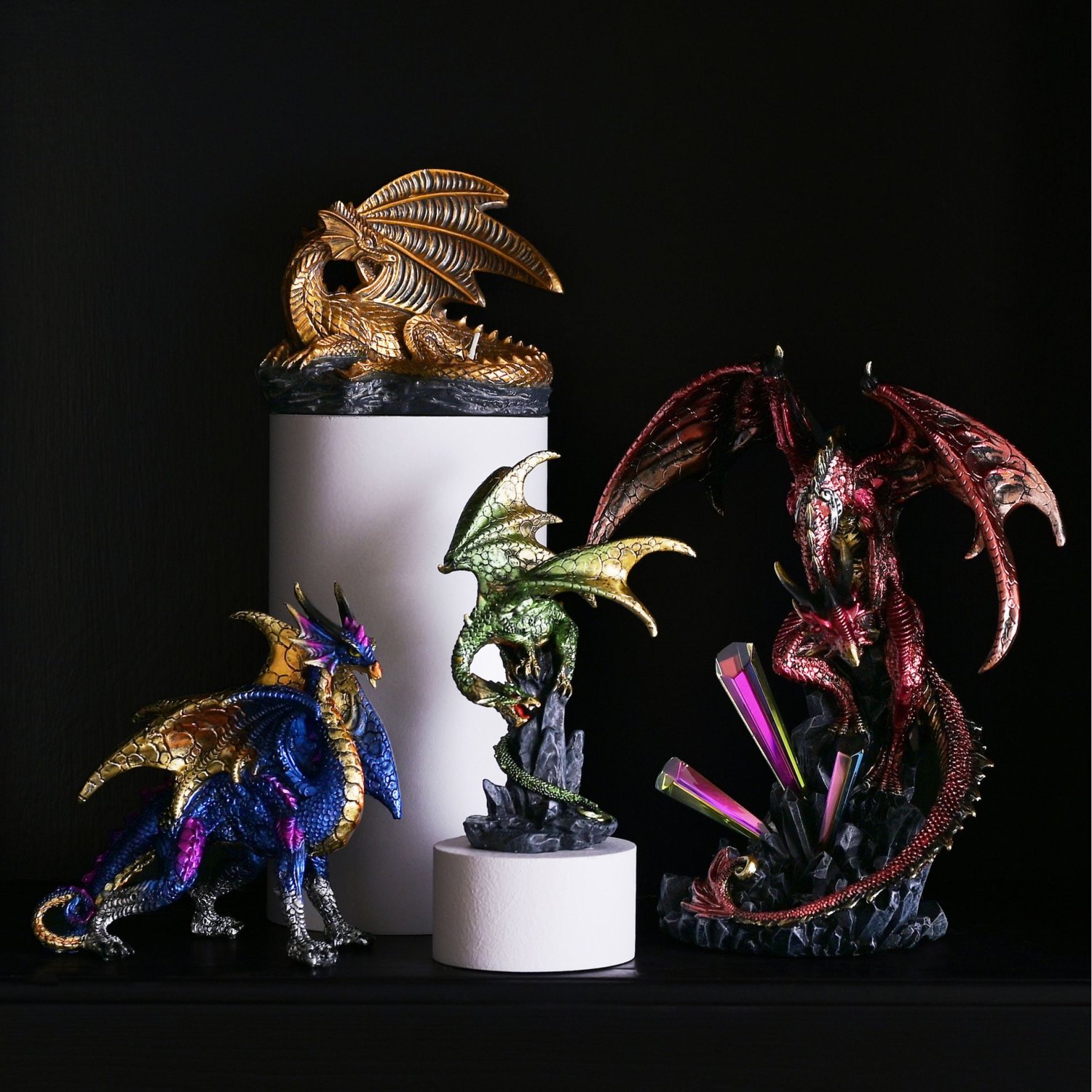 Juliana Collection Gold Dragon Tealight Candle Holder4