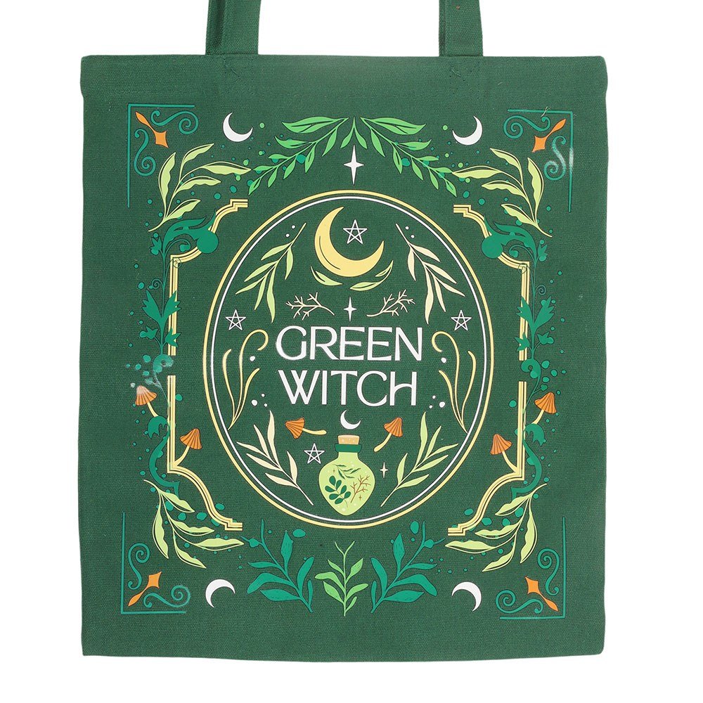 Green Witch Botanical Tote Bag1