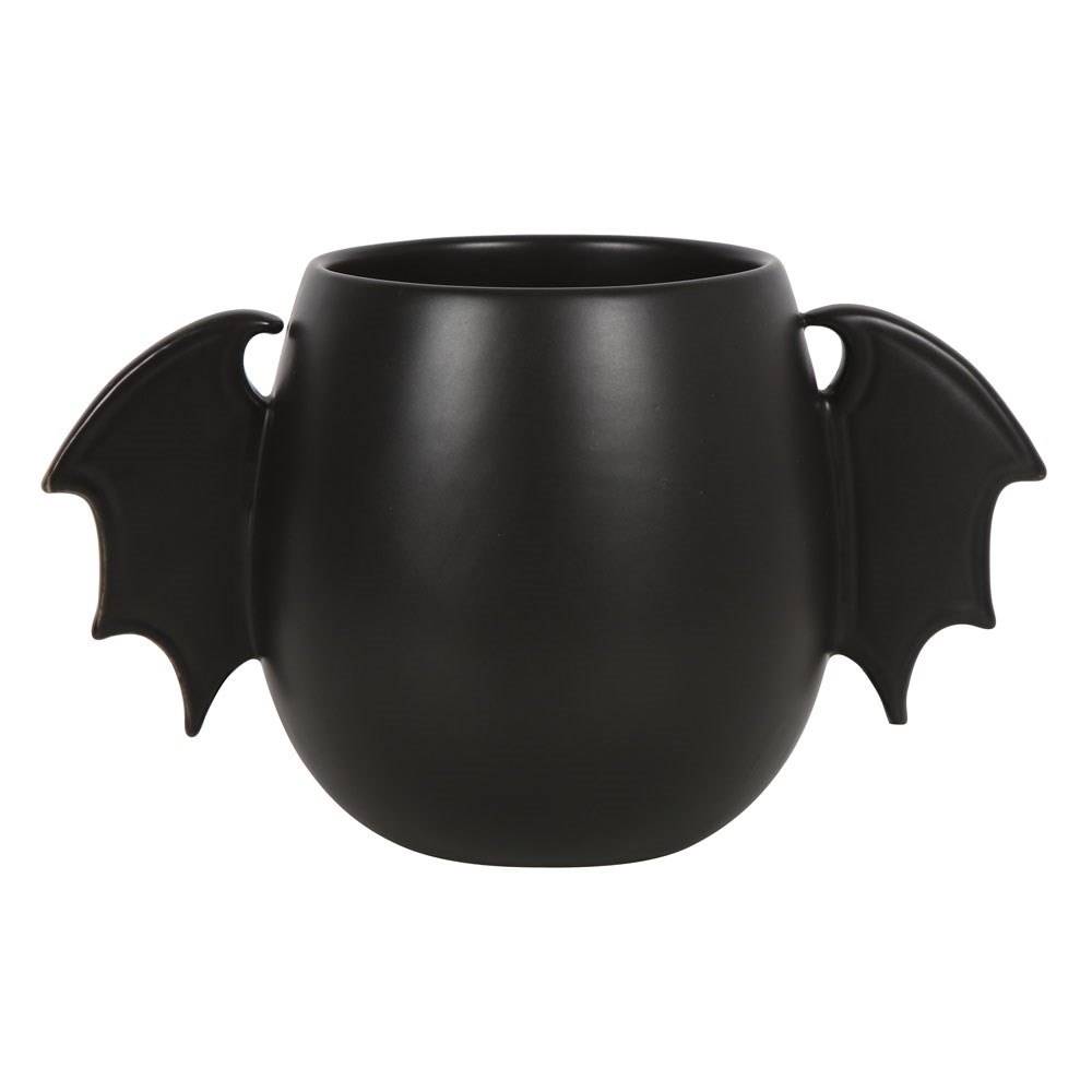 Black Bat Wing Rounded Mug  (300ml)2