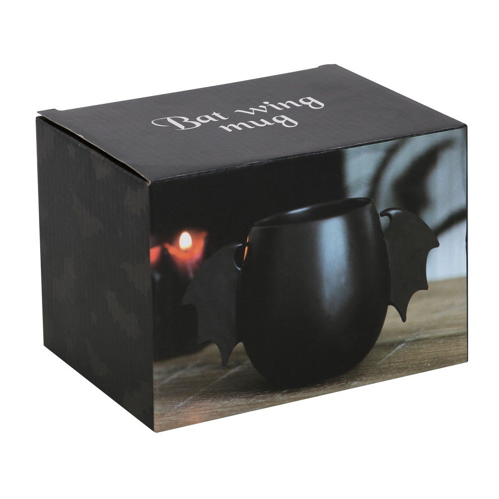 Black Bat Wing Rounded Mug  (300ml)3