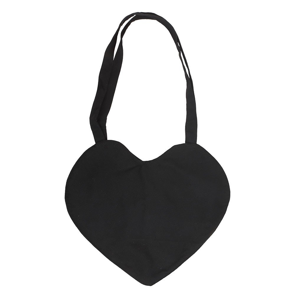 Spiderweb Heart Gothic Satin Tote Bag2