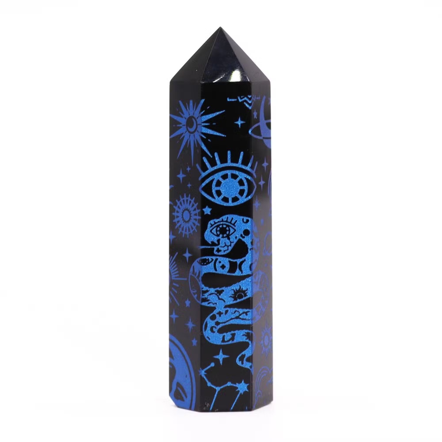 Mystic Story Black Obsidian Point – Midnight Blue Celestial Design5