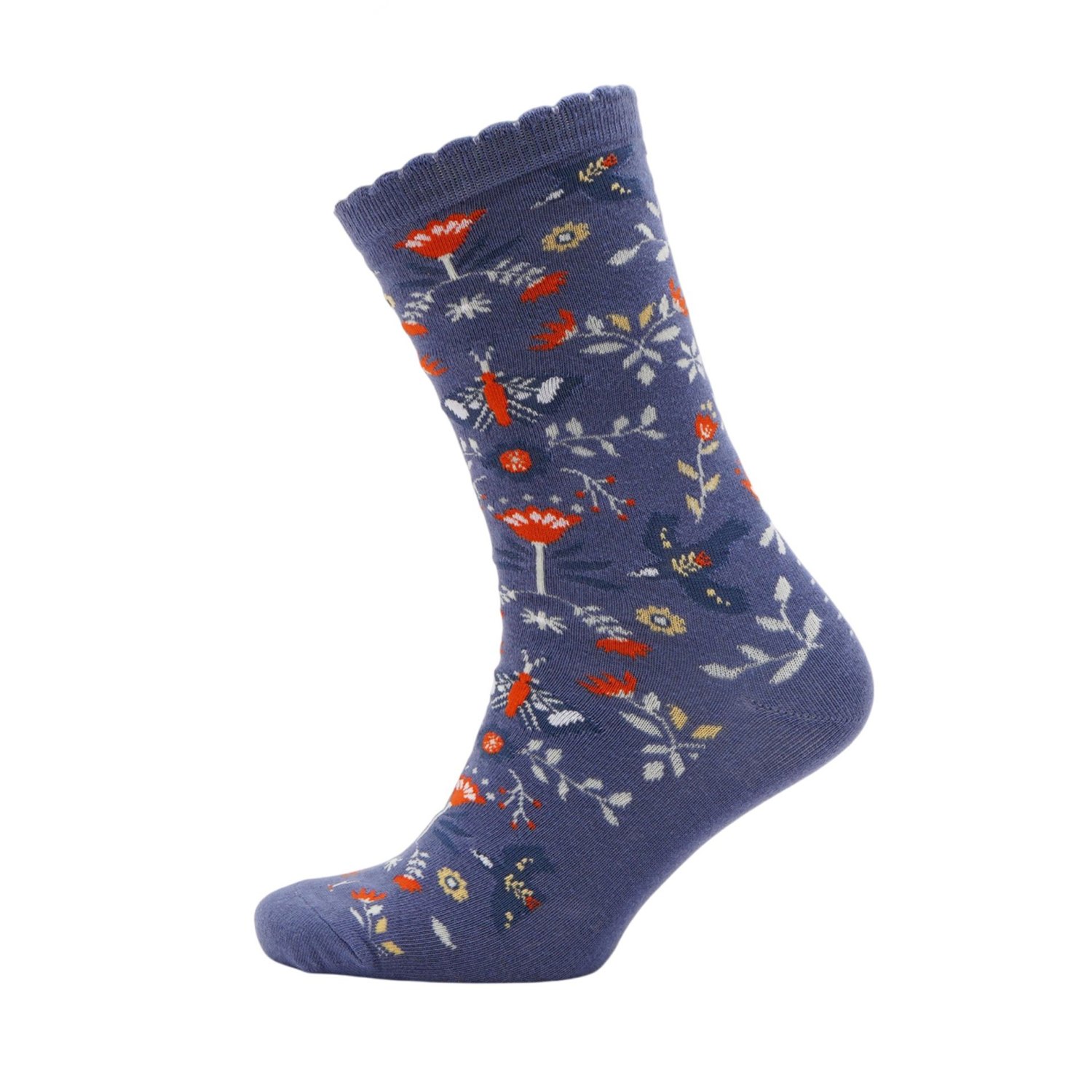 Sophia Lane Floral Ladies' Socks – Set of 2 Pairs1