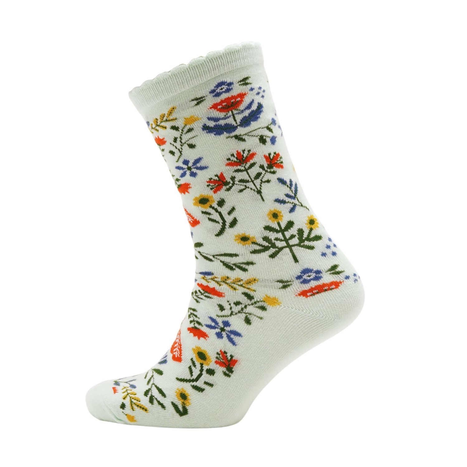Sophia Lane Floral Ladies' Socks – Set of 2 Pairs2