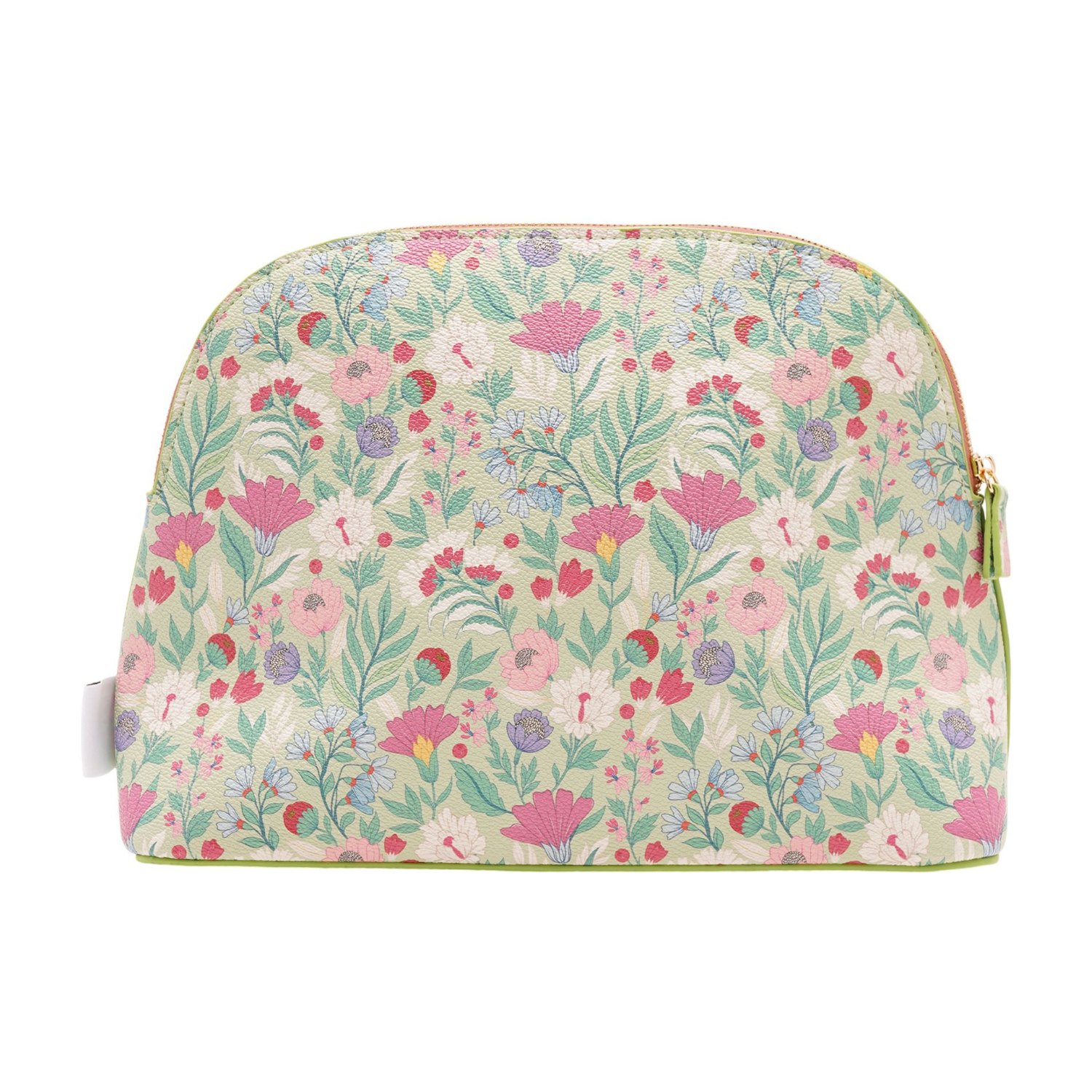 Sophia Lane Large Floral Make-Up Bag – Green3
