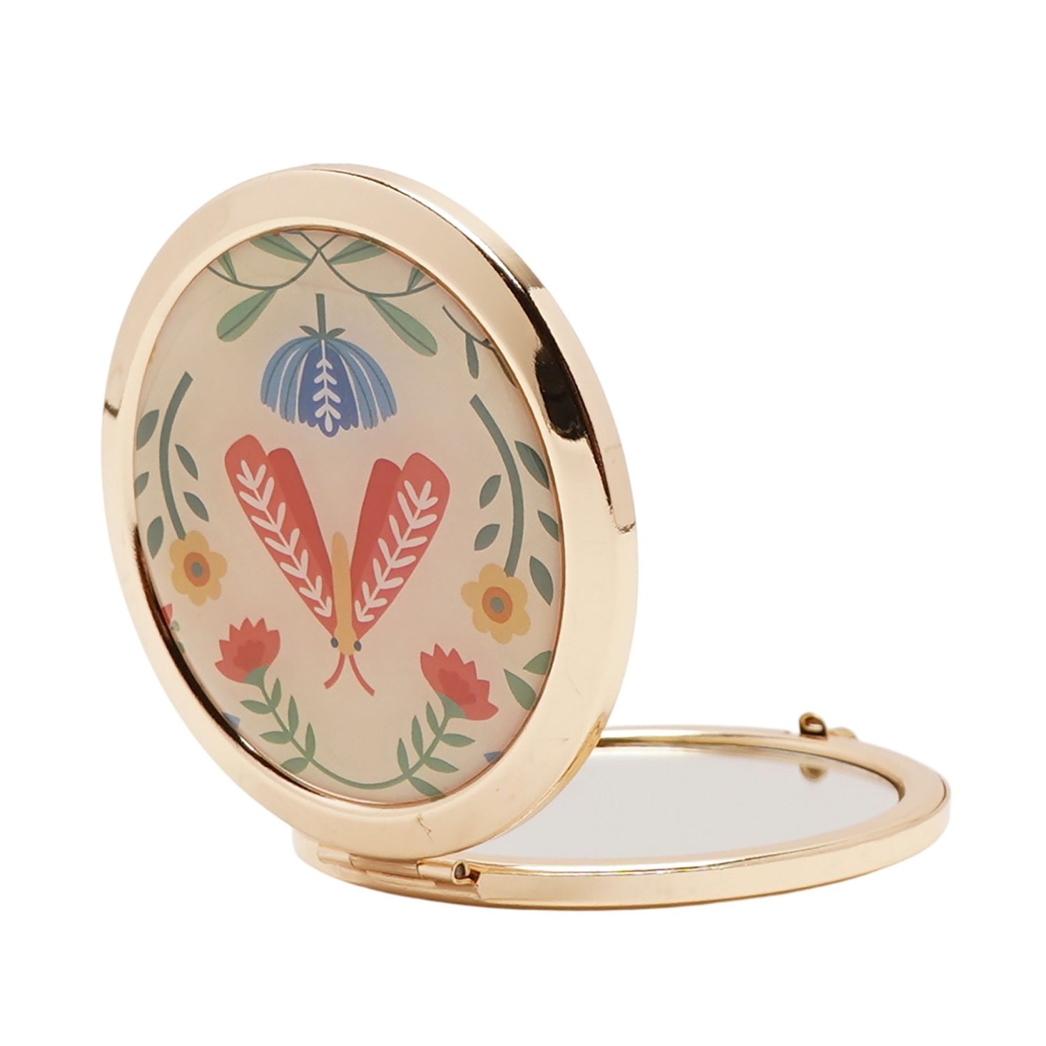 Sophia Lane Floral Compact Mirror – Cream1