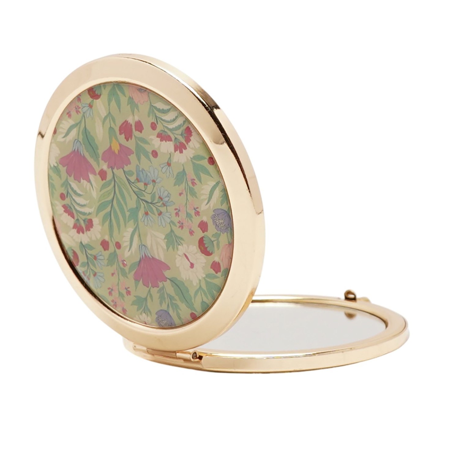 Sophia Lane Floral Compact Mirror – Green1