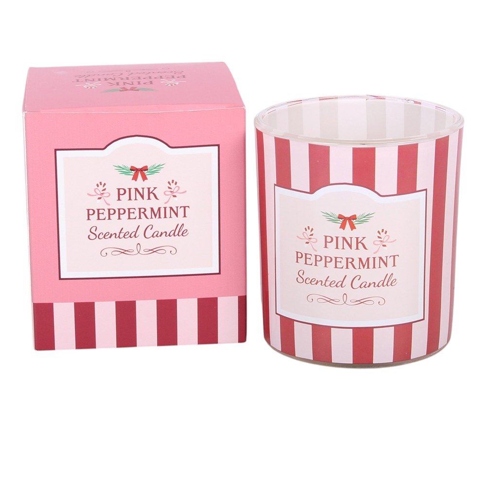 Sugarplum Bakery Pink Peppermint Scented Candle