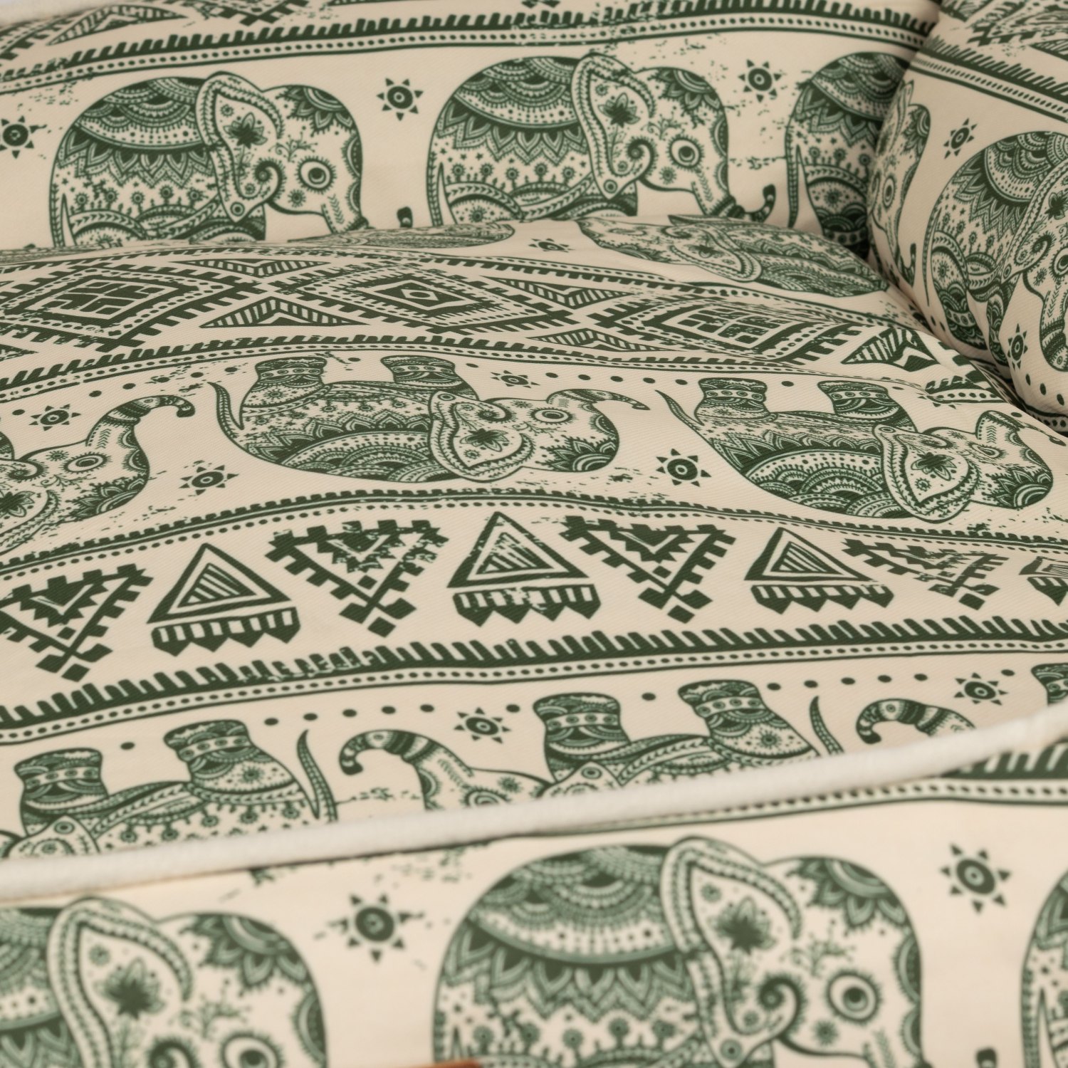 PAW Lucky Elephant Green Pet Bed – 60 x 50 x 14cm6