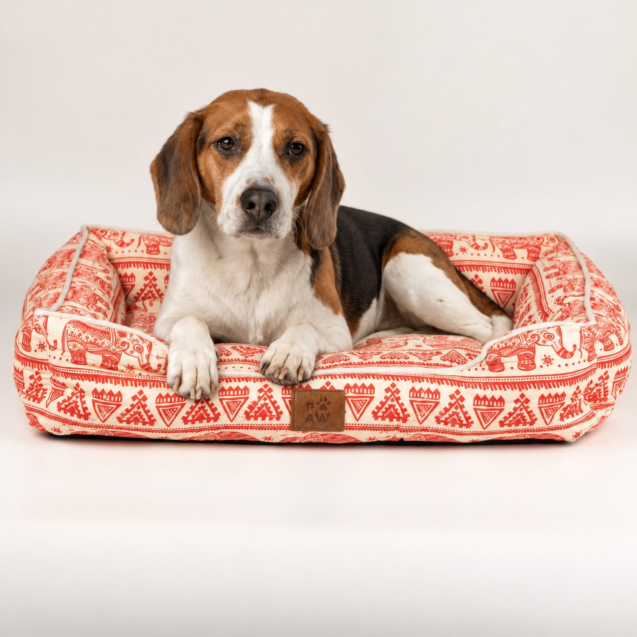 PAW Lucky Elephant Red Pet Bed – 60 x 50 x 14cm