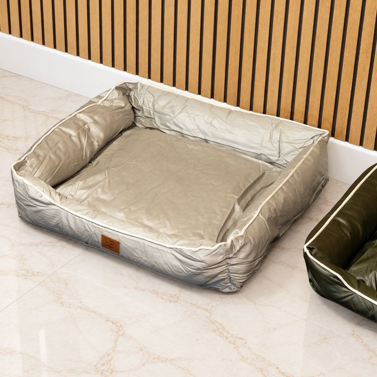 PAW Medium Khaki Beige Pet Bed – 70 x 60 x 15cm8