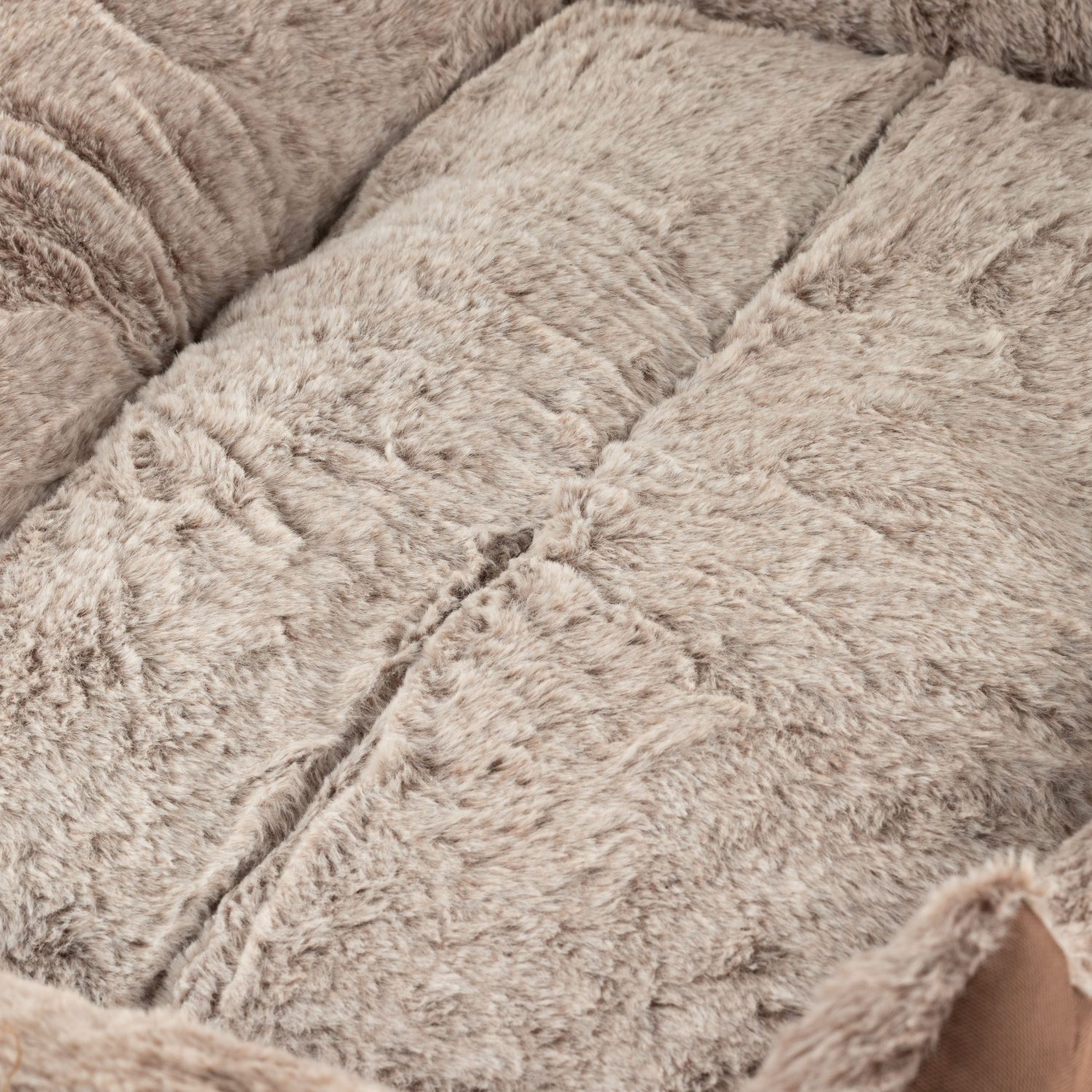PAW Medium Plush Teddy Brown Pet Bed – 70 x 55 x 18cm4