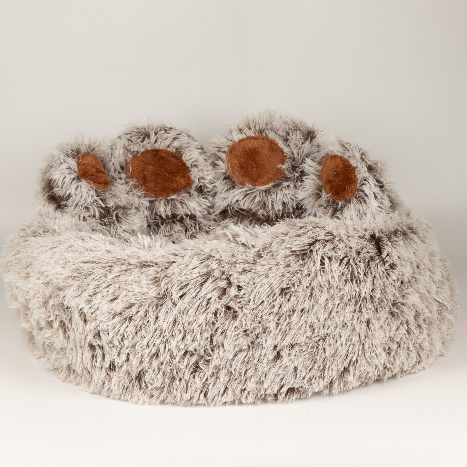PAW Medium Big Paw Shaggy Plush Pet Bed – 60cm1