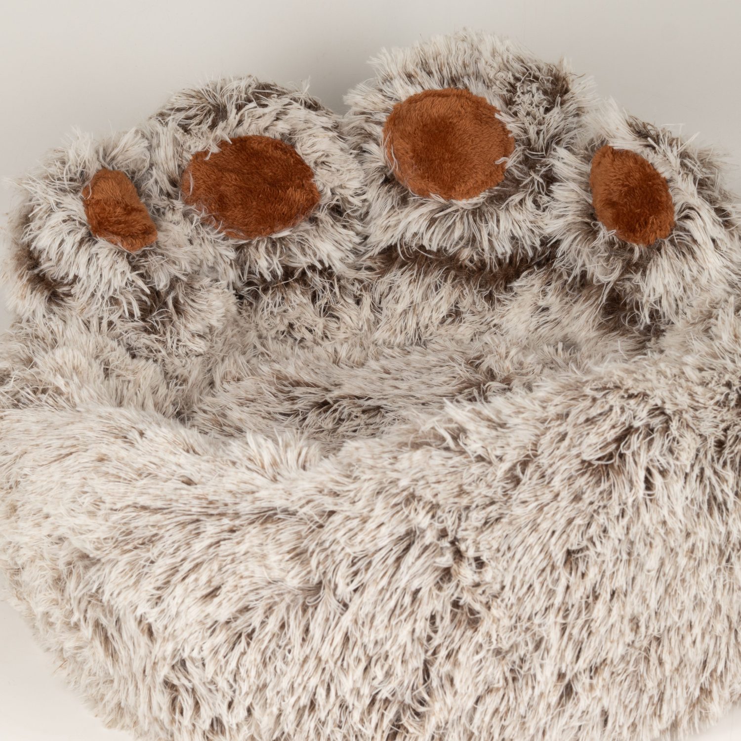 PAW Medium Big Paw Shaggy Plush Pet Bed – 60cm5